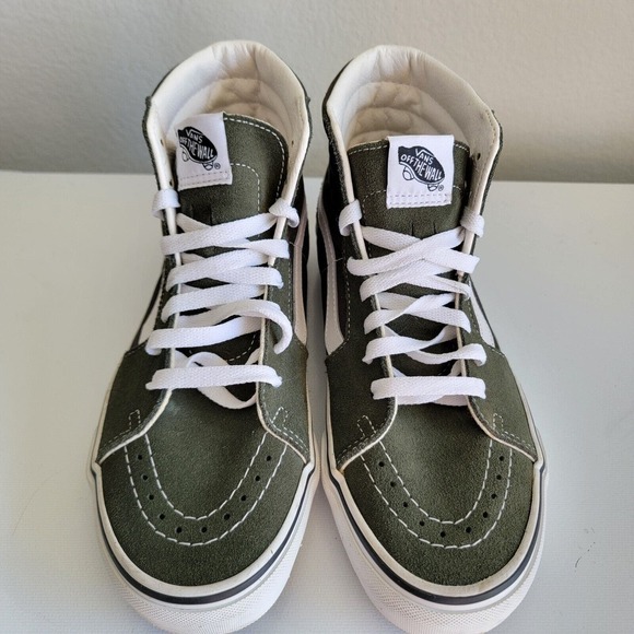 Vans Unisex Sk8 Hi OD Army Green Casual Shoes Sneakers Size M 7 W 8.5 Skate - Picture 3 of 13